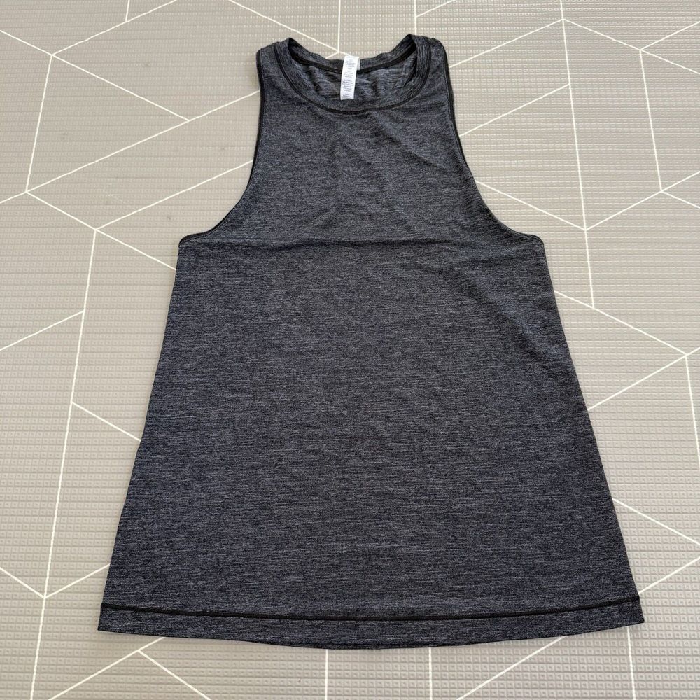 Lululemon Heathered Gray Singlet Tank‎ Top Size 4 EUC
